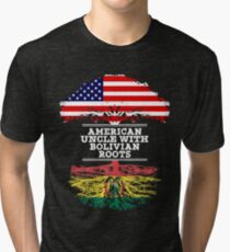 American Uncle With Bolivian Roots - Gift For Bolivian Uncle Tri-blend T-Shirt