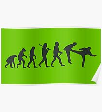 Fight Evolution Human Species Homo Sapiens Poster