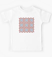 Pinwheel Design in Red, White and Blue Kids Tee