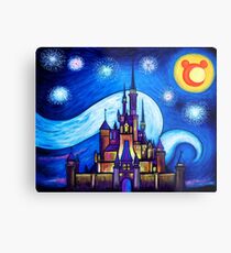 Starry Night Over The Castle Metal Print