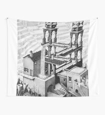 Escher waterfall geometry geometric mathematic Wall Tapestry