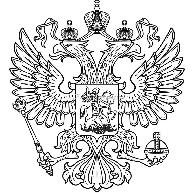 Coat Of Arms Of The Russian Federation By Pzandrews Redbubble