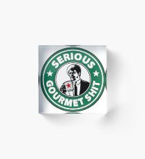 Serious Gourmet Shit Pulp Fiction Acrylic Block