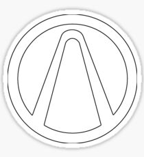 Vault Logo White - Borderlands Sticker