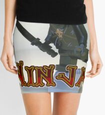 Black Ninja Custom Minifigure Mini Skirt