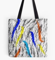 abstract multicolour brushes Tote Bag