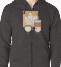 Latte art Veste zippée à capuche