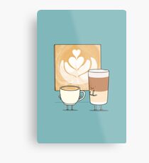 Latte art Metal Print