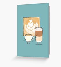 Latte art Carte de vœux