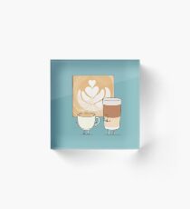 Latte art Acrylic Block