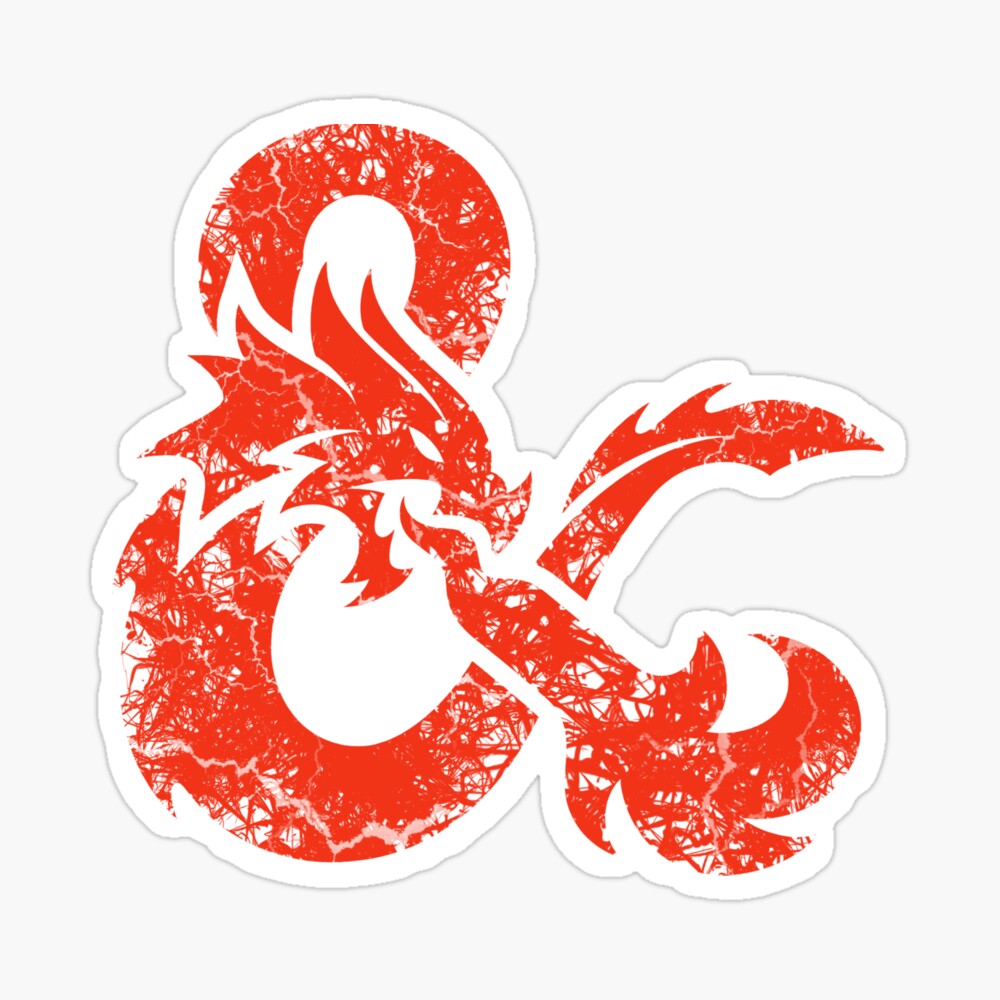 Dungeons & Dragons (Red) Sticker