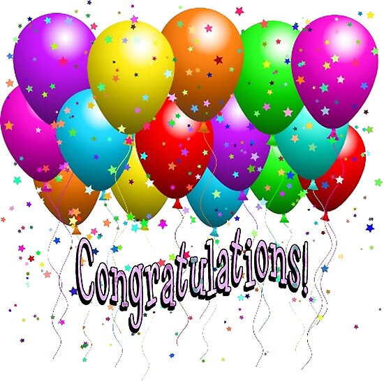 Congratulations Balloons Posters by purplesensation | Redbubble