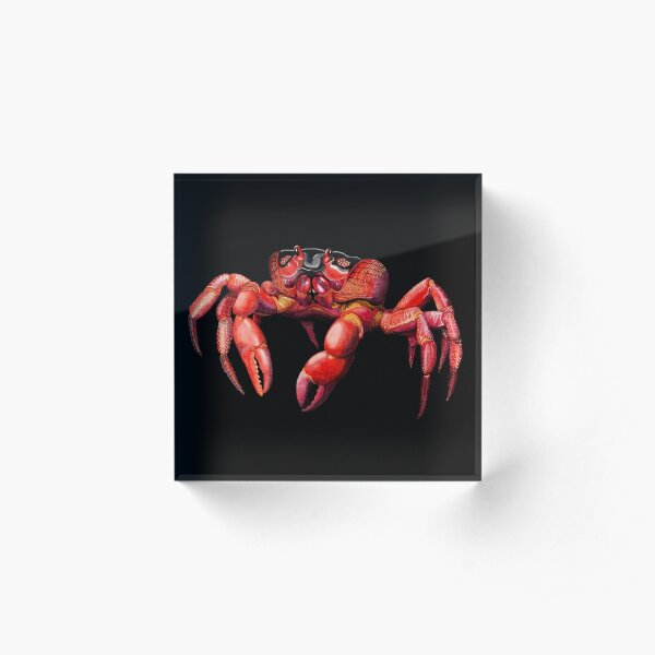 Christmas Island Red Crab Acrylic Block