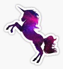 Unicorn in gallaxy Sticker