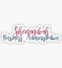 Shenandoah University Business Administration Sticker