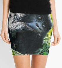 Mountain Gorilla, Volcanoes National Park, Rwanda, Africa. Mini Skirt