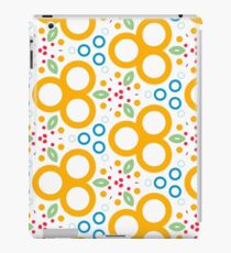 colorful circle rings creative seamless repeat pattern iPad Case/Skin