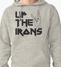 Up The Irons | Iron Maiden Fan Salute with Horns Pullover Hoodie
