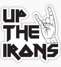 Up The Irons | Iron Maiden Fan Salute with Horns Sticker