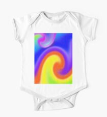 Abstract, The Wavy One Piece - Short Sleeve