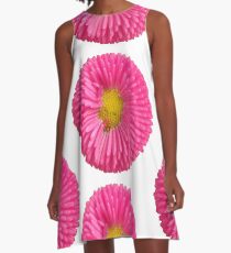 eine tolle Sommer Blume in der Farbe pink, rosa, A-Linien Kleid