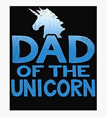 Dad of the Unicorn Father's Day Gift Photographic Print