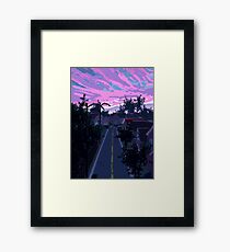 Pixel Suburbia Framed Print