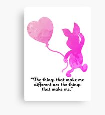 Quote Inspired Silhouette Canvas Print
