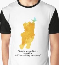 Quote Inspired Silhouette Graphic T-Shirt