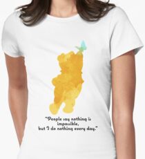 Quote Inspired Silhouette Women's Fitted T-Shirt