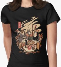 Ramen pool party Women's Fitted T-Shirt