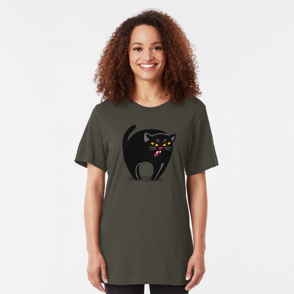 The Hissy Cat! Slim Fit T-Shirt