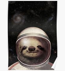 Weltraumfaultier Poster