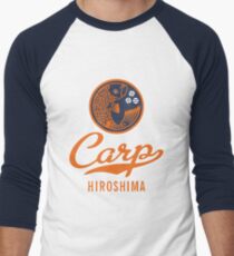 Hiroshima Karpfen Logo Retro Baseballshirt für Männer