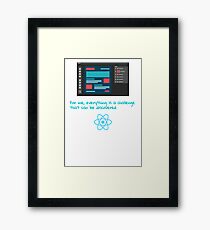React js by MD Studios Framed Print
