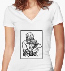 Lil Peep GBC Women's Fitted V-Neck T-Shirt