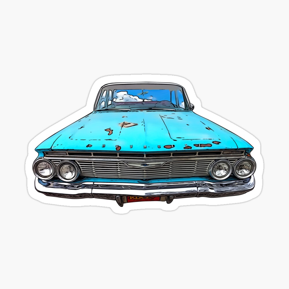 60's Vintage Car Sticker