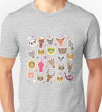 funny animals muzzle Unisex T-Shirt