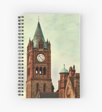 Derry Guildall - clock tower Spiral Notebook