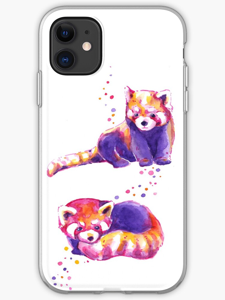 "Red Pandas" iPhone Case & Cover by CissyArtCafe Redbubble