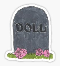 doll grave Sticker