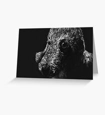 Bedlington Terrier Portrait Greeting Card