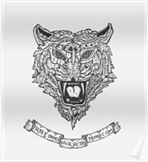 Mecha Wolf Poster