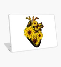 Summer Sunflower Heart Laptop Skin