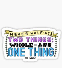 Ron Swanson Parks und Erholung Zitat Sticker