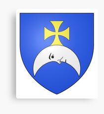 French France Coat of Arms 15263 Blason de la ville de Katzenthal Canvas Print