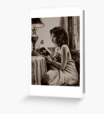 "Garden Poems" small work Greeting Card