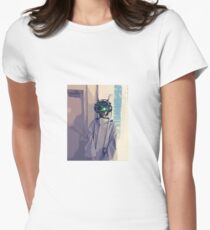 Cyberpunk Goggles Girl Women's Fitted T-Shirt