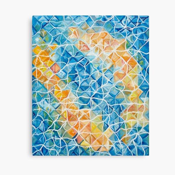 Fishes with reapples Canvas Print