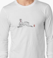 Leaping Asian Bunny Long Sleeve T-Shirt